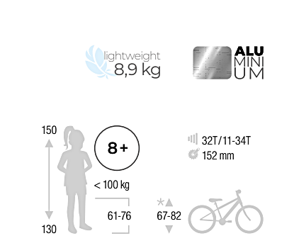 Rower dziecięcy Puky LS-PRO 24-8 z przerzutkami Ash Blue