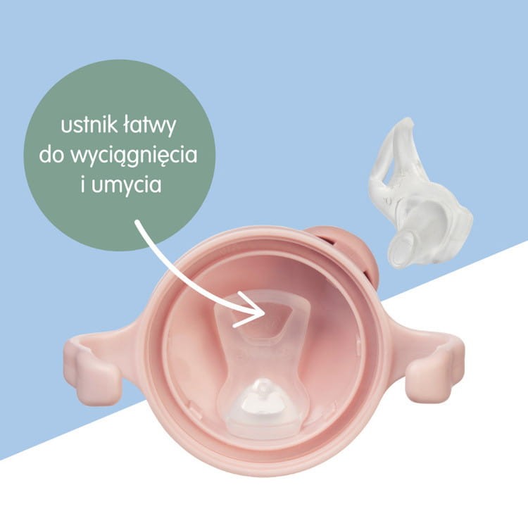 b.box kubek z miękkim ustnikiem i uchwytami szałwiowy