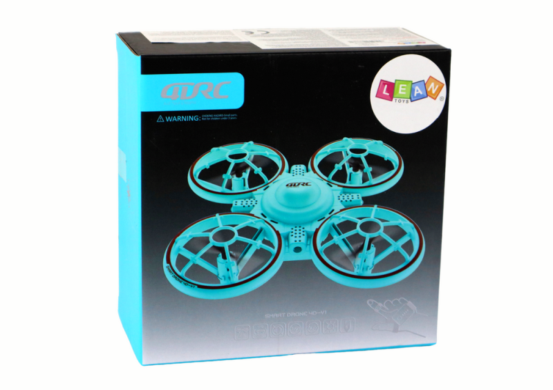 Dron zdalnie sterowany niebieski 360 stopni Lean Toys