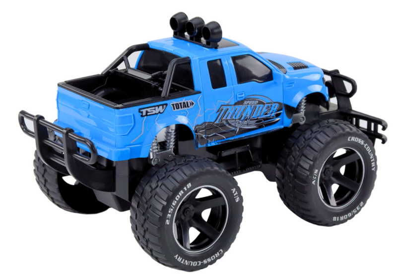 Auto terenowe RC 1:14 niebieskie sterowane na pilota Lean Toys