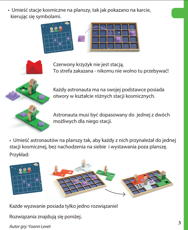 Gra logiczna astronauci SOLOGIC SPACE ORBIT Djeco