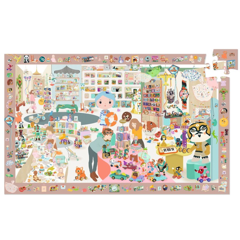 Puzzle obserwacyjne 100 el. sklep z zabawkami Djeco