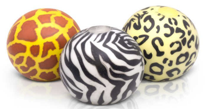 Gniotki sensoryczne 3 szt. piłeczki Safari Diddy Squish