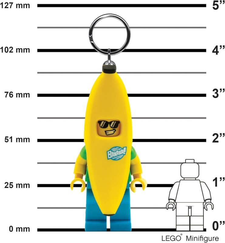 Lego breloczek z latarką człowiek Banan 5005706