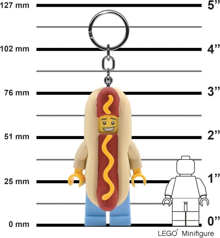 Lego breloczek z latarką człowiek Hot Dog 5005705