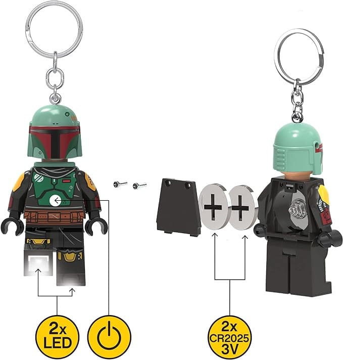 Lego breloczek z latarką LED Star Wars Boba Fett KE188