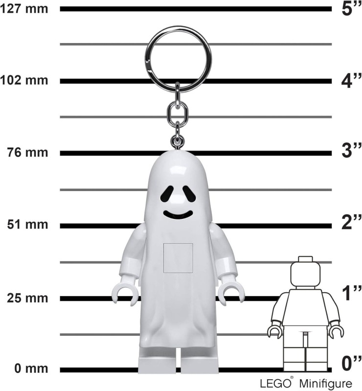 Lego breloczek z latarką biały Duch 5005667