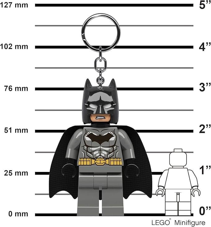 Lego breloczek z latarką Batman szary LGL-KE92