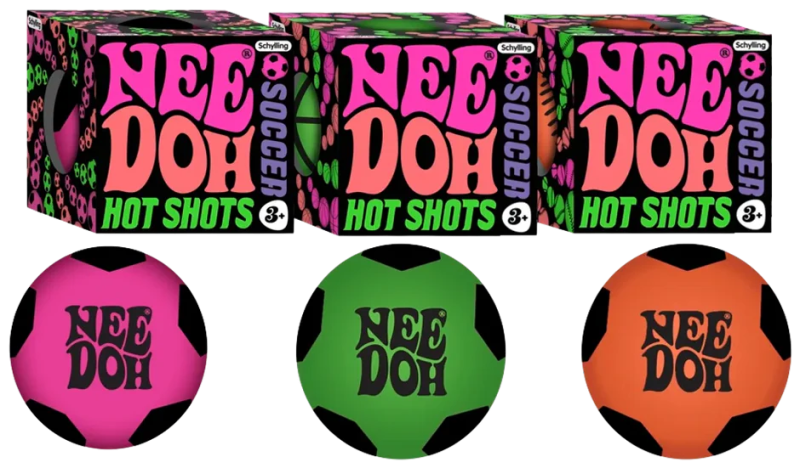 Gniotek Piłeczka antystresowa róż Hot Shots Football NeeDoh Schylling