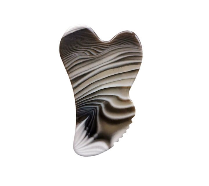Kamień do masażu - gua sha, krzemień pasiasty - Lullalove