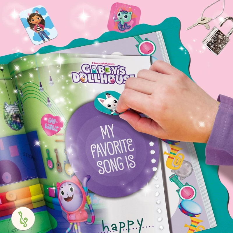 Pamiętnik Koci domek Gabi z magicznym pisakami i naklejkami