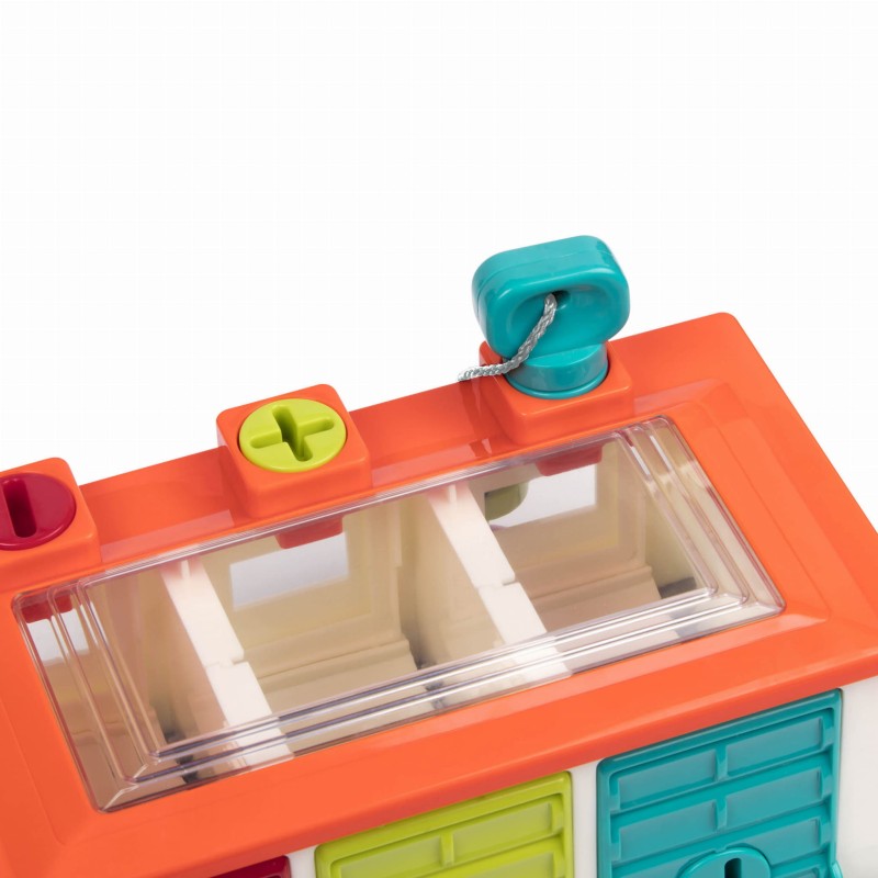 Garaże na kluczyk z samochodzikami Battat b.toys