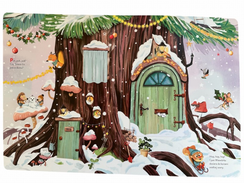 Święta mieszkańców wielkiej sosny Książka z otwieranymi okienkami