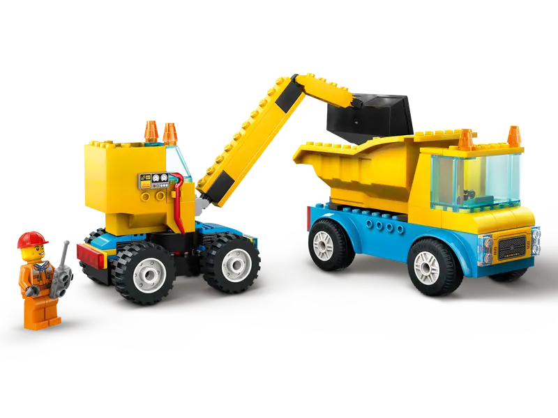Lego 60391 Ciężarówki i dźwig z kulą wyburzeniową