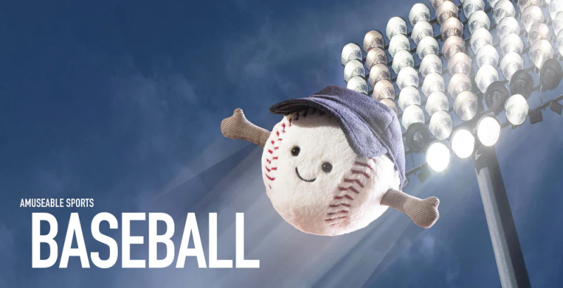 Jellycat piłka bejsbolowa 10cm Amusable Sports Baseball