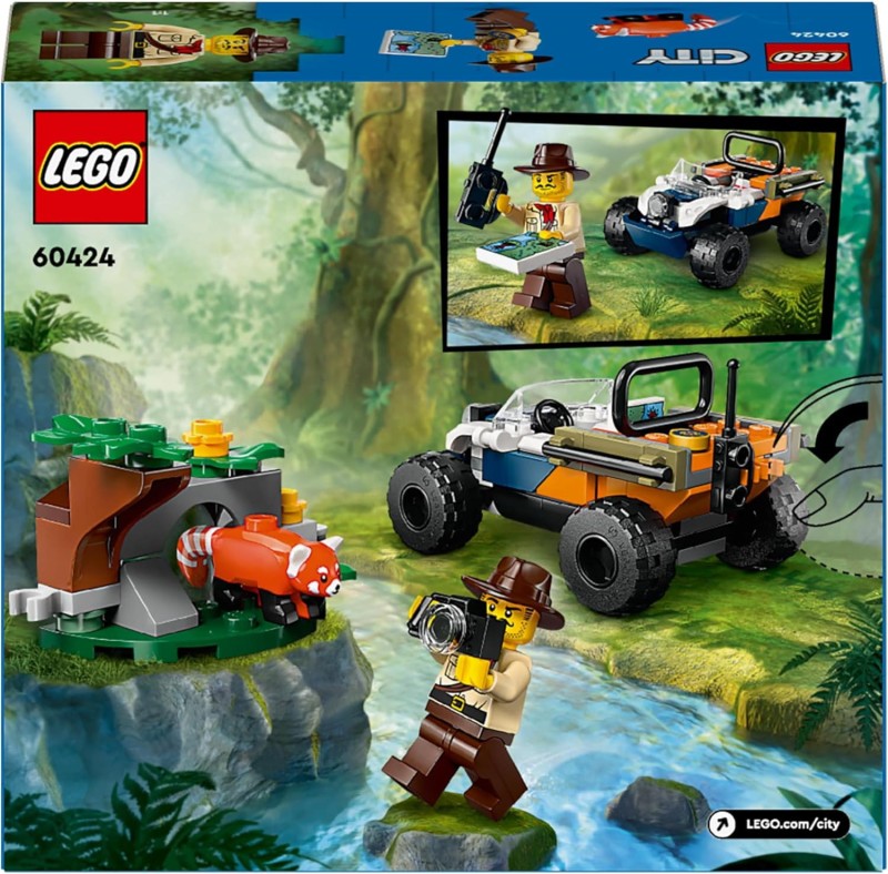 Lego 60424 Quad badacza dżungli z pandą czerwoną
