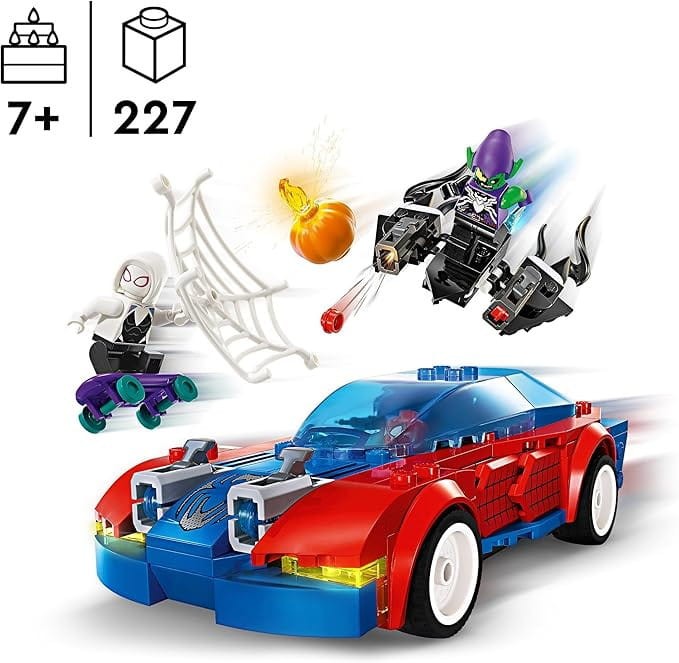 Wyścigówka Spider-Mana i Zielony Goblin Lego Marvel 76279