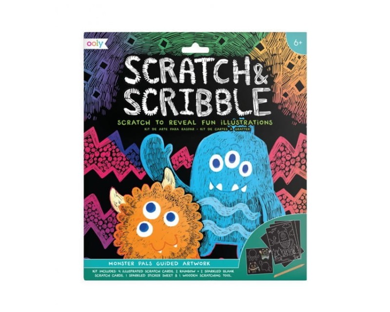 Zdrapywanki Potworki Scratch & Scribble - Ooly