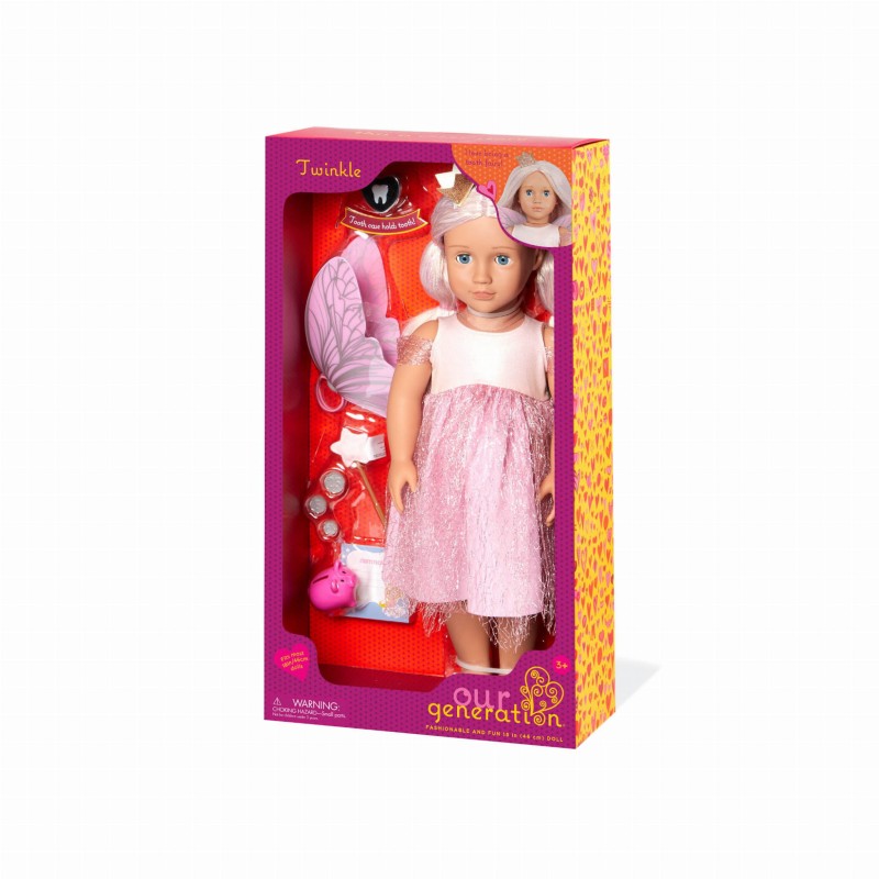Lalka wróżka zębuszka ze skrzydełkami Twinkle 46 cm Our Generaion