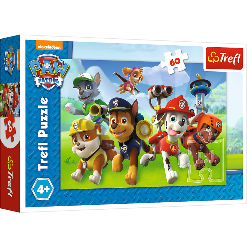 Puzzle 60 el. Gotowi do akcji Psi Patrol - Trefl