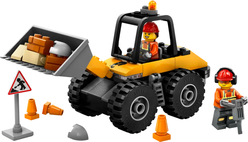 Lego 60450 Żółta ładowarka koparka kołowa
