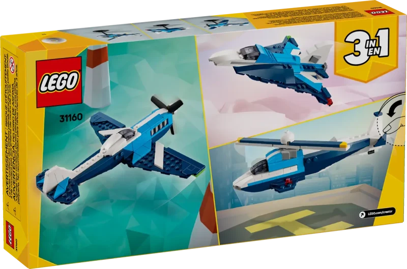 Lego  Creator 31160 Statek powietrzny: samolot wyścigowy