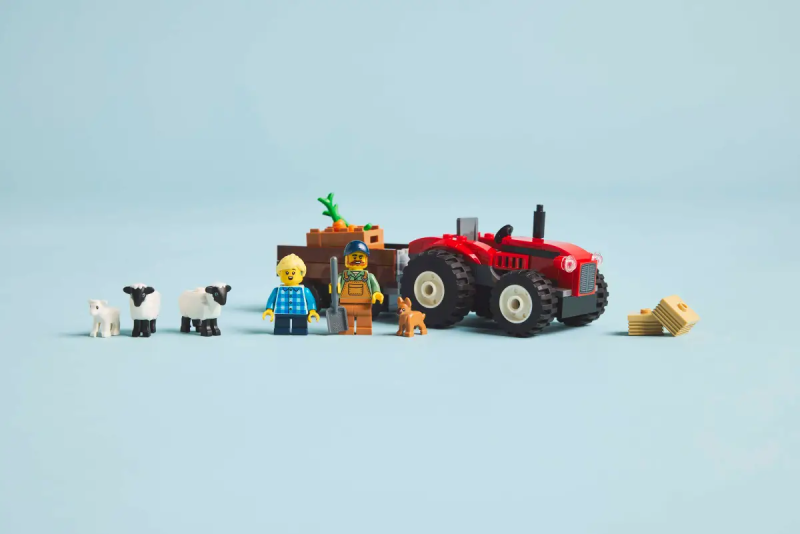 Lego 60461 Czerwony traktor z przyczepą i owcą
