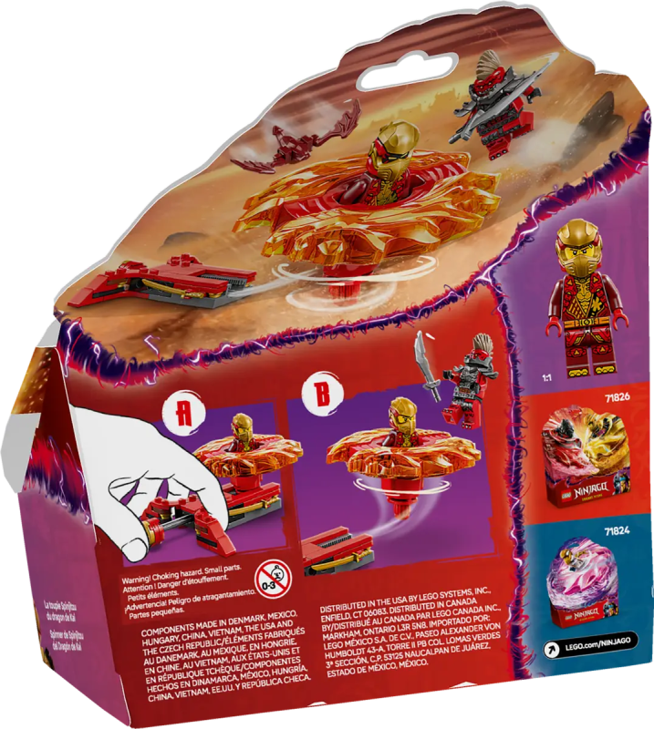 Lego NINJAGO 71823 Smoczy spinner Spinjitzu Kaia