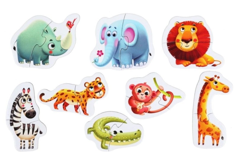 Puzzle dwuelementowe Safari - Puzzlika