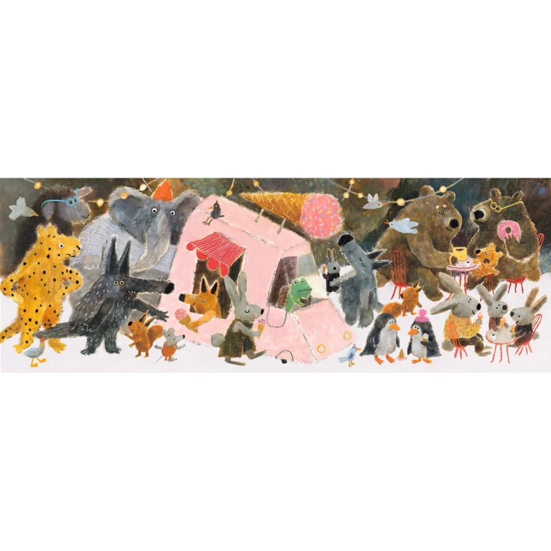 Puzzle gallery 100 el. Przyjęcie Djeco