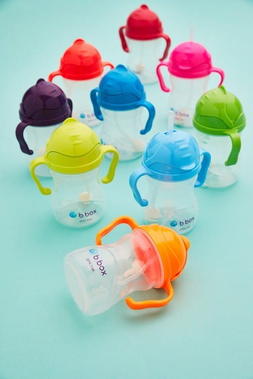 B.box NOWY innowacyjny bidon ze słomką, kubek niekapek żółty