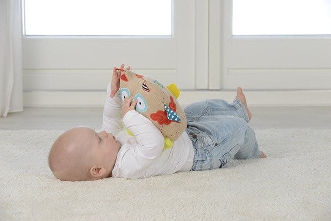 Dolce - zabawka sensoryczna mądra sowa z zegarem