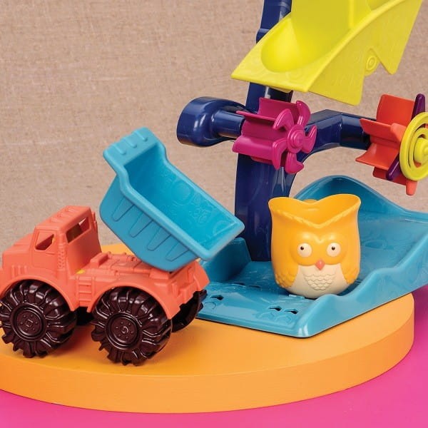 B.toys - młyn wodny kaskada z atrakcjami do zabawy w wodzie i piasku Owl About Waterfalls