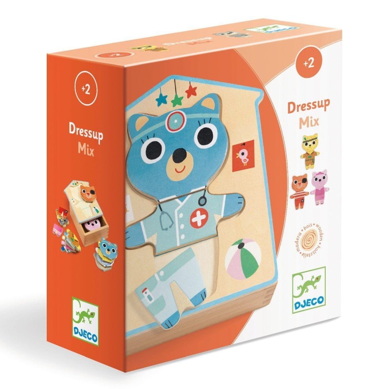 Drewniana Układanka Puzzle w Pudełku - Djeco