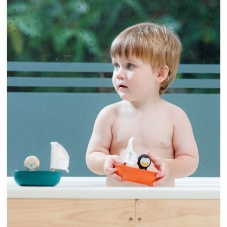 Żaglówka z Foką do Kąpieli - PlanToys
