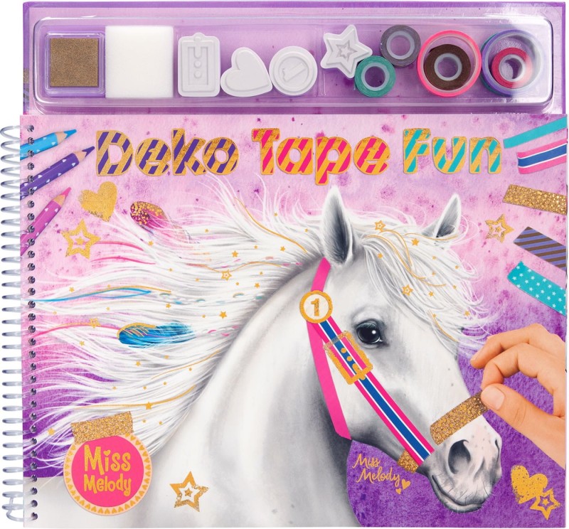 Zestaw Kreatywny Stempelki Taśmy Konie  - Miss Melody