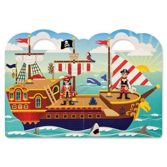 Wypukłe Naklejki Statek Piracki - Melissa & Doug