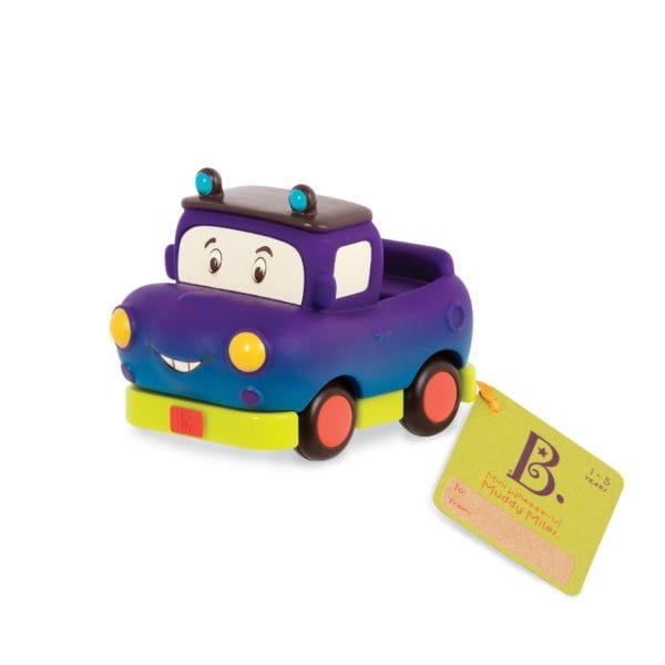 Miękkie Autka z Napędem Mini Wheeee-ls! pick-up - b.toys