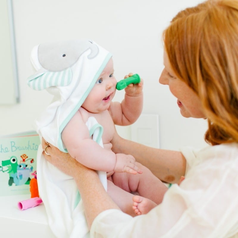 Szczoteczka Silikonowa na Palec Wieloryb - The Brushies