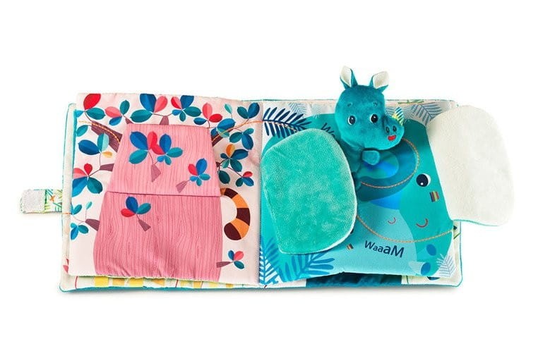 Miękka Książeczka Aktywizująca z Przytulanką Nosorożec Marius - Lilliputiens