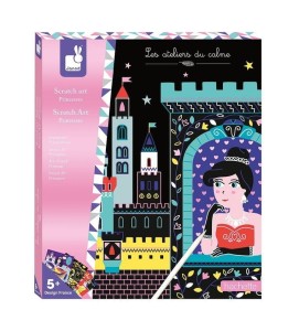 Zestaw kreatywny do zdrapywania Księżniczki 8 szt. - Janod