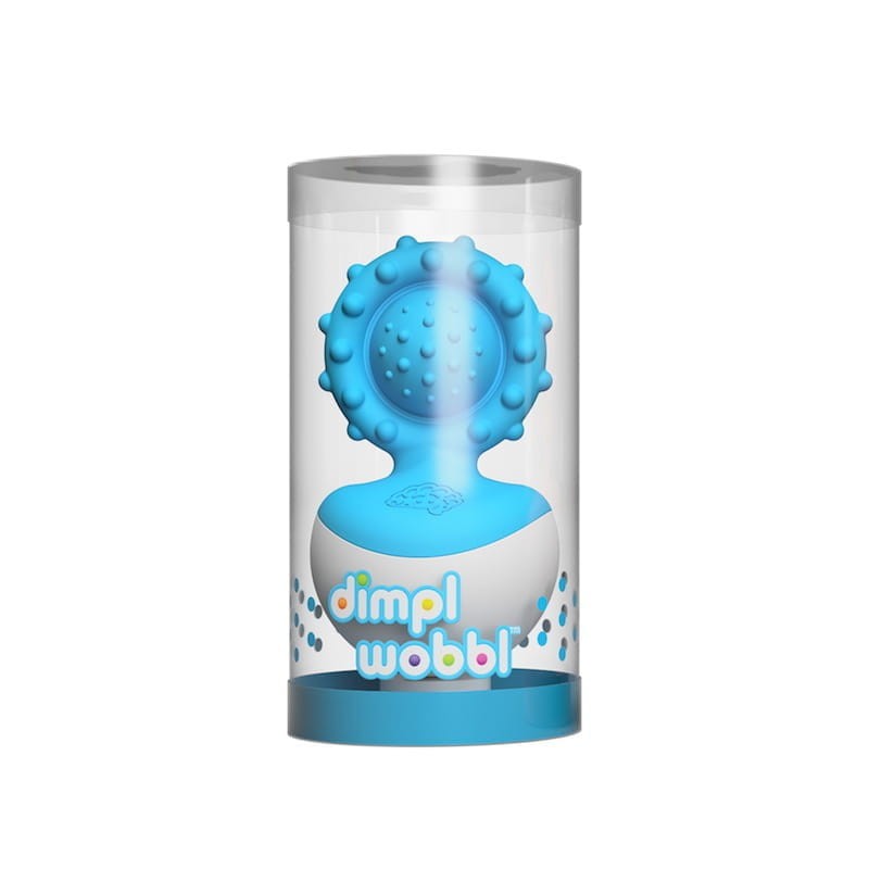 Gryzak Wańka Wstańka Dimpl Wobbl Niebieski - Fat Brain Toys
