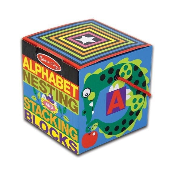 Piramida Wieża 10 Kostek Alfabet - Melissa and Doug