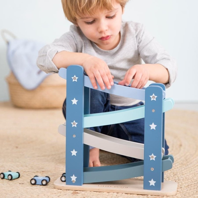 Zjeżdżalnia Tor dla Autek Błękit - Little Dutch