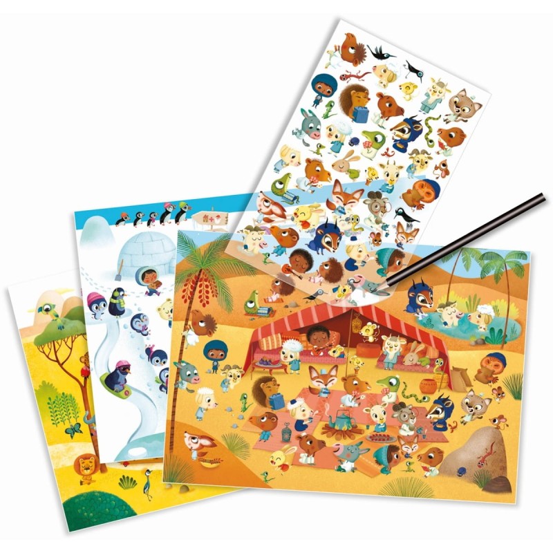 Kalkomania Aranżowanie Przestrzeni Krainy - Djeco