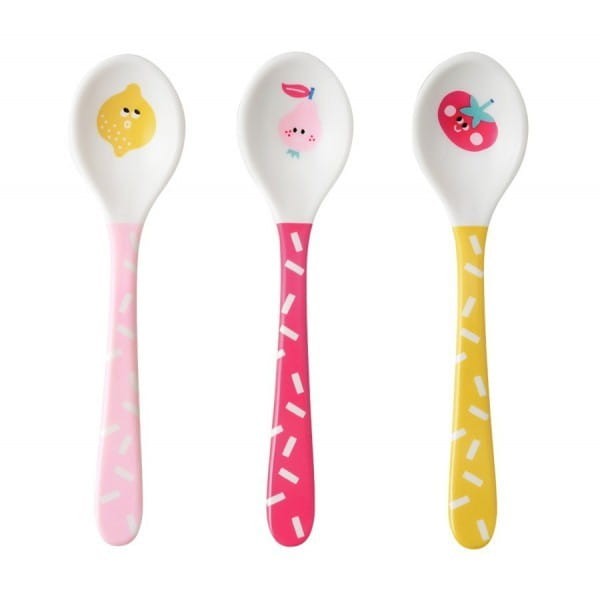 Komplet 3 Łyżeczki dla dzieci Tutti Frutti - Petit Jour Paris