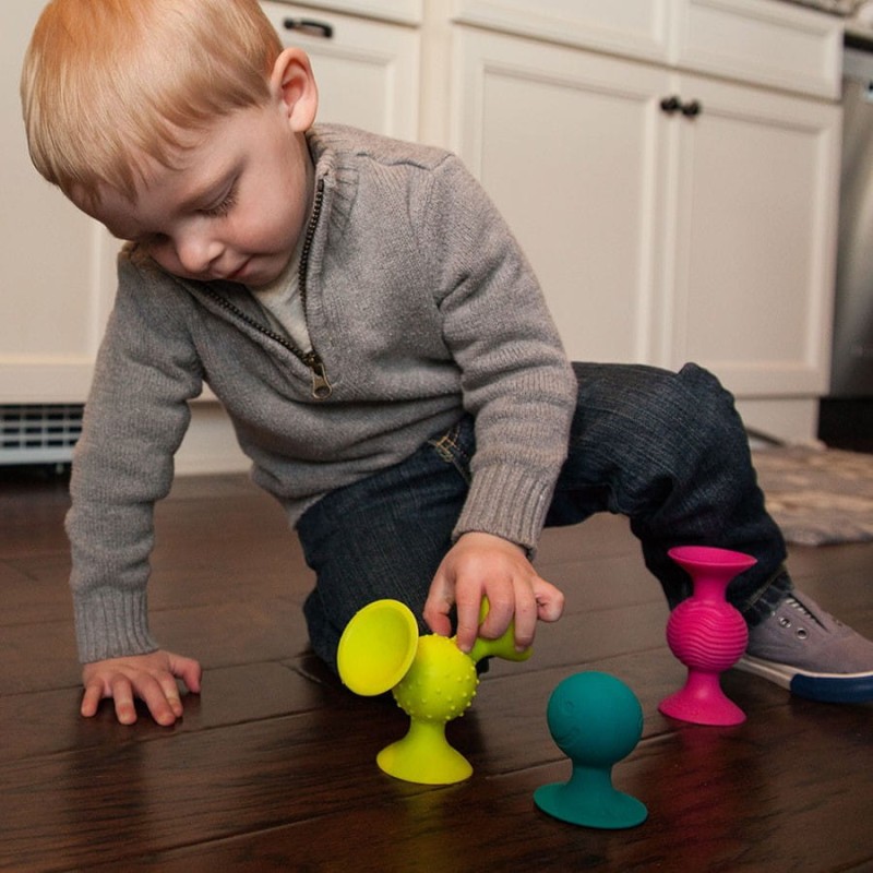 Duże silikonowe przyssawki sensoryczne pipSquigz - Fat Brain Toys