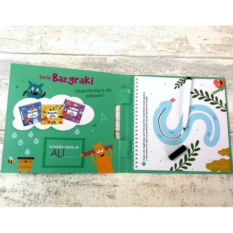 Bazgraki i alfabet. Zeszyt kreatywny. Kapitan Nauka