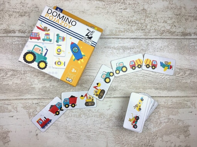 Domino obrazkowe. Pojazdy. Kapitan Nauka
