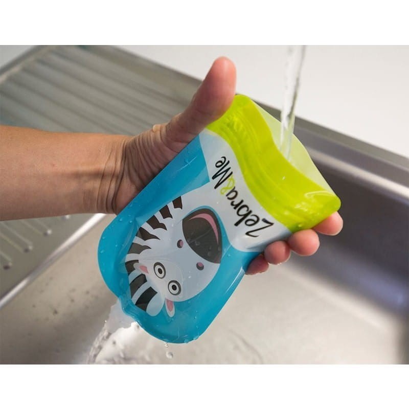 Saszetki Tubki do Karmienia Wielorazowe Chef - Zebra & Me